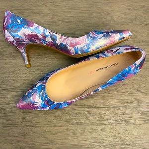 NWOT Isaac Mizrahi Live 7.5 Julie Floral Heel Like New